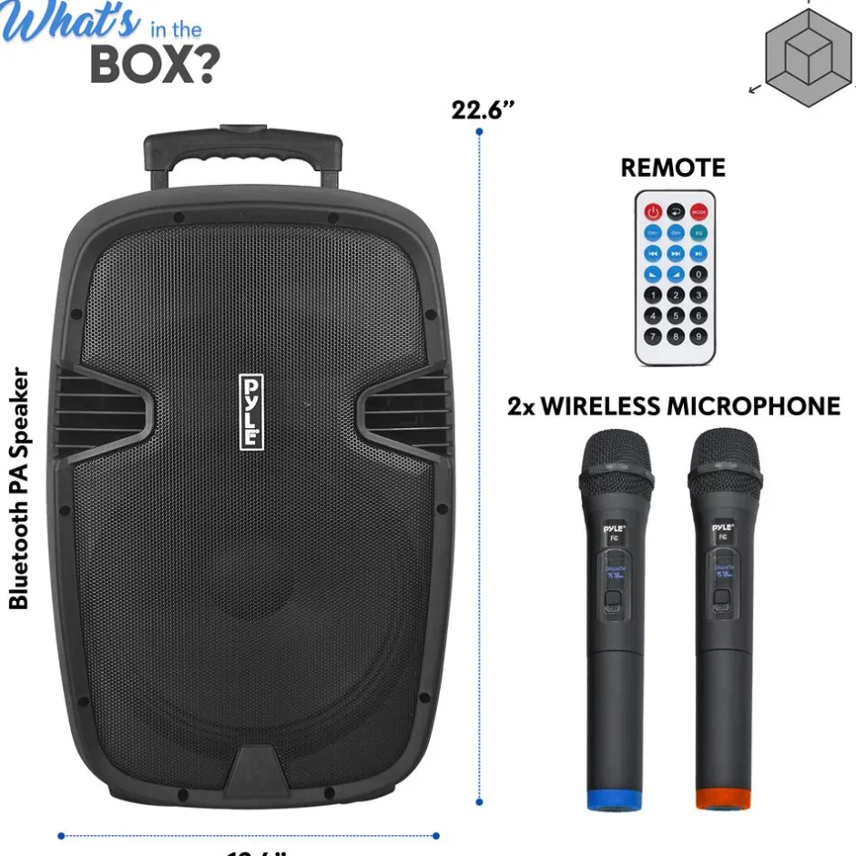 Portable Bluetooth Pa Speaker System<Pyle New