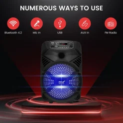 Portable Bluetooth PA Speaker 300W Rechargeable 8
