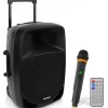 Portable Bluetooth PA Speaker 1200W Rechargeable Battery 12" Subwoofer<Pyle New