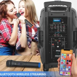 Portable Bluetooth PA Speaker 1600W Rechargeable Battery 15