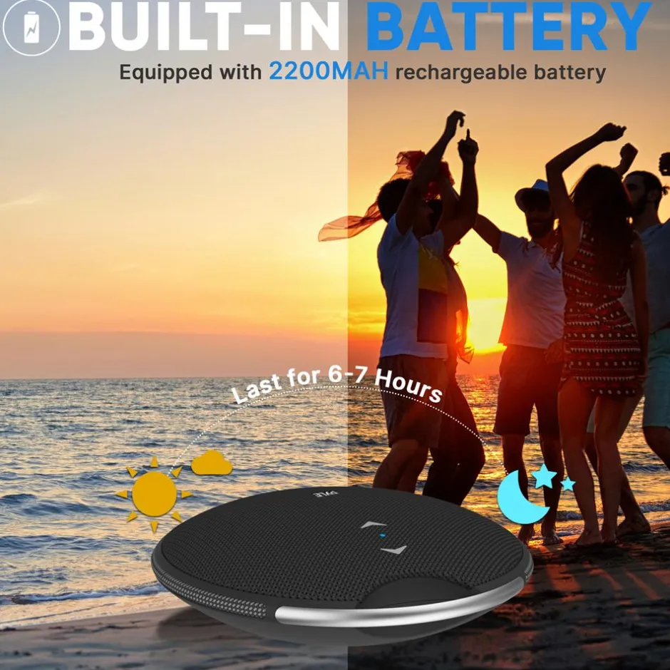 Portable Bluetooth Speaker, Loud Sound, IPX7 Waterproof, Mini, Black<Pyle Best