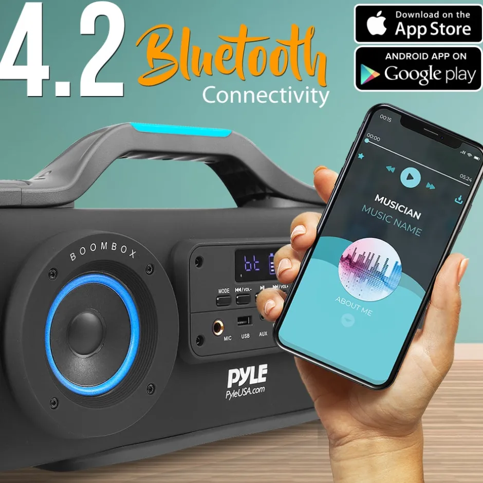 Portable Bluetooth Speaker Radio System<Pyle Hot