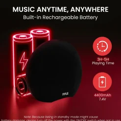 Portable Bluetooth Speaker, Waterproof, 280W, Rechargeable, Mic Included<Pyle Discount