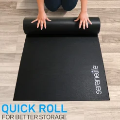 Portable Exercise Mat - Shock Absorption - Non-Slip PVC Foam - 30