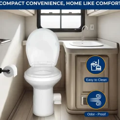 Portable Gravity Flush Toilet<SereneLife Outlet