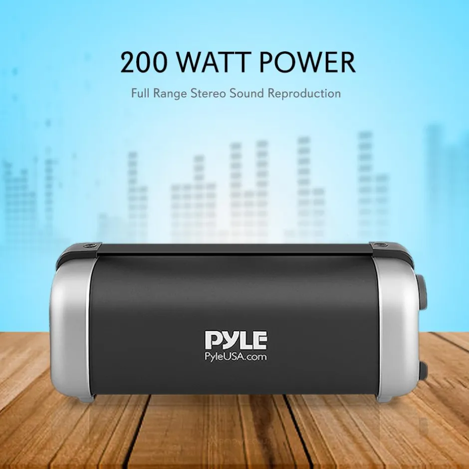 Portable Hi-Fi Bluetooth Speaker Radio<Pyle Sale