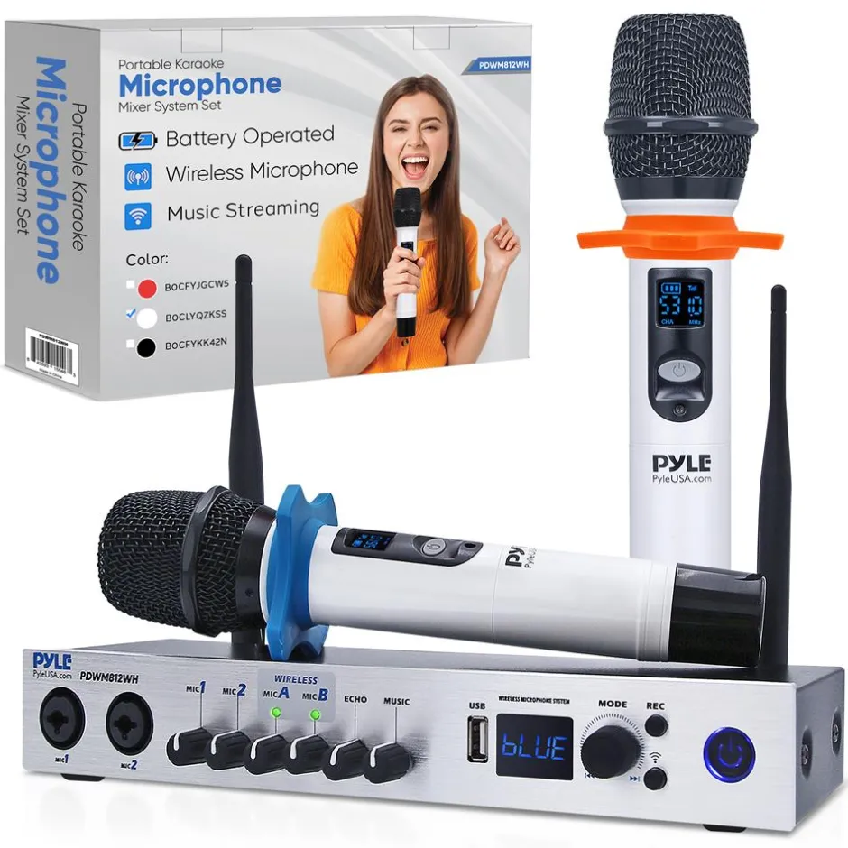 Portable Karaoke Microphone Mixer System<Pyle Discount