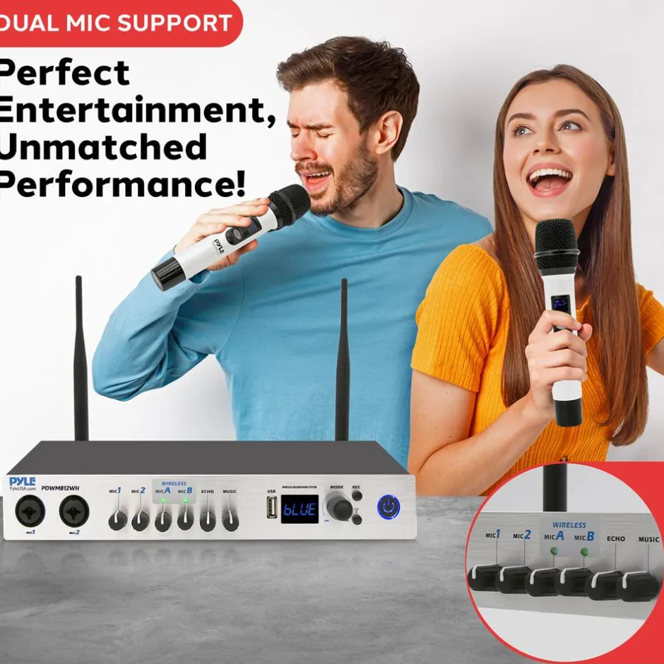 Portable Karaoke Microphone Mixer System<Pyle Discount