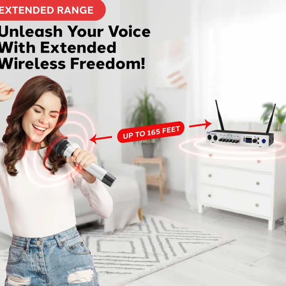 Portable Karaoke Microphone Mixer System<Pyle Discount