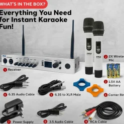 Portable Karaoke Microphone Mixer System<Pyle Discount