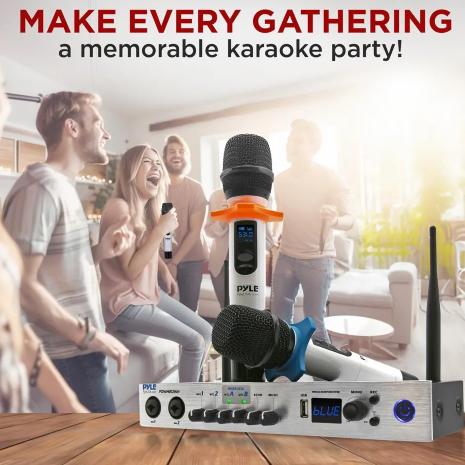 Portable Karaoke Microphone Mixer System<Pyle Discount
