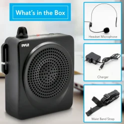 Portable PA Speaker Voice Amplifier - 8hr Battery, Headset Mic, Compact<Pyle Discount