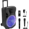 Portable Pa Speaker With Led Lights<Pyle Hot