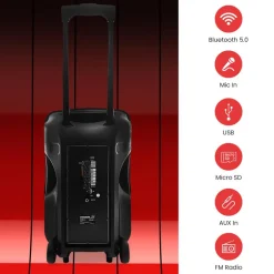 Portable Pa Speaker With Led Lights<Pyle Hot