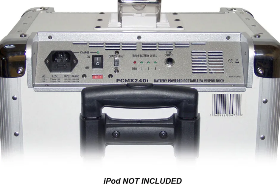 Portable PA System 400W Rechargeable Battery Mic Included<Pyle Clearance