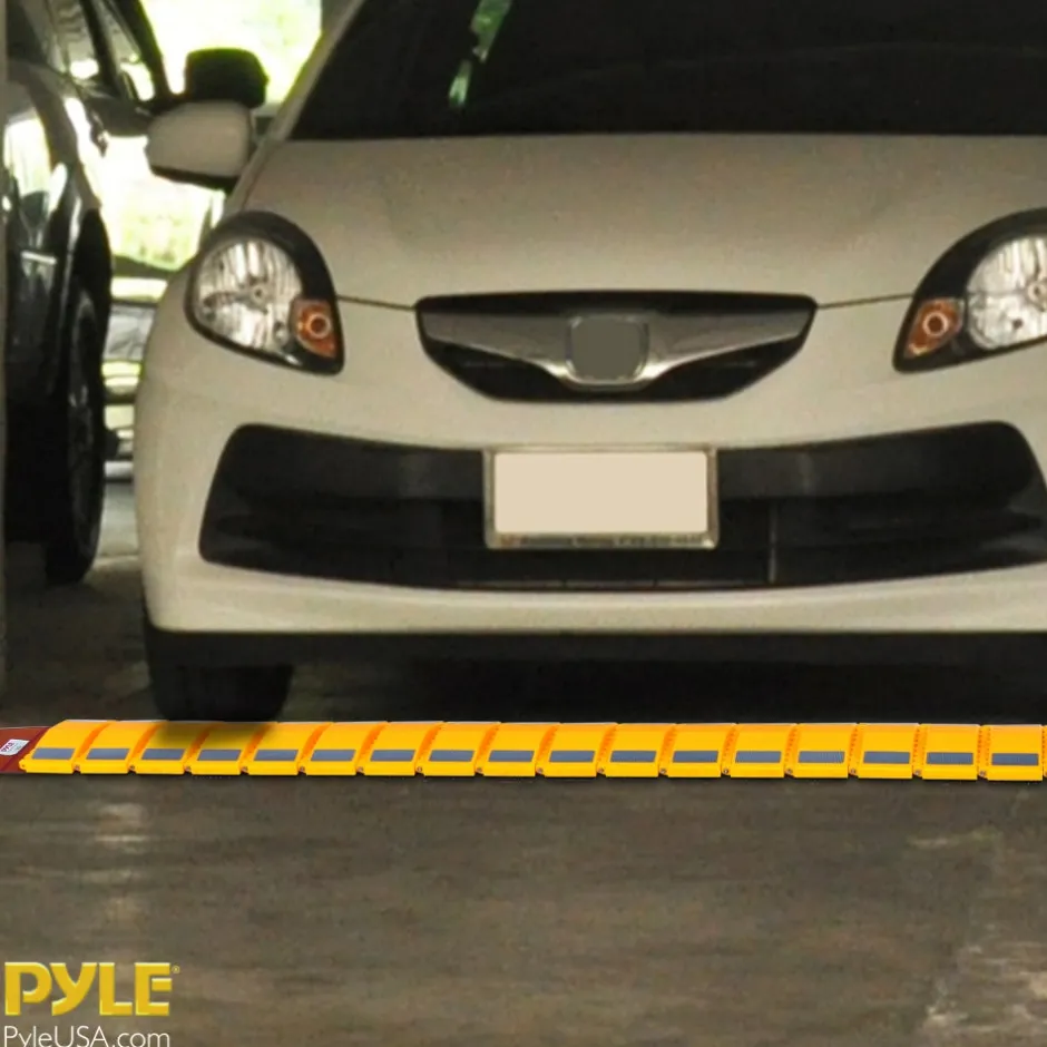 Portable Speed Bump - Quick Deploy, Reinforced Polyprone, Yellow<Pyle Best