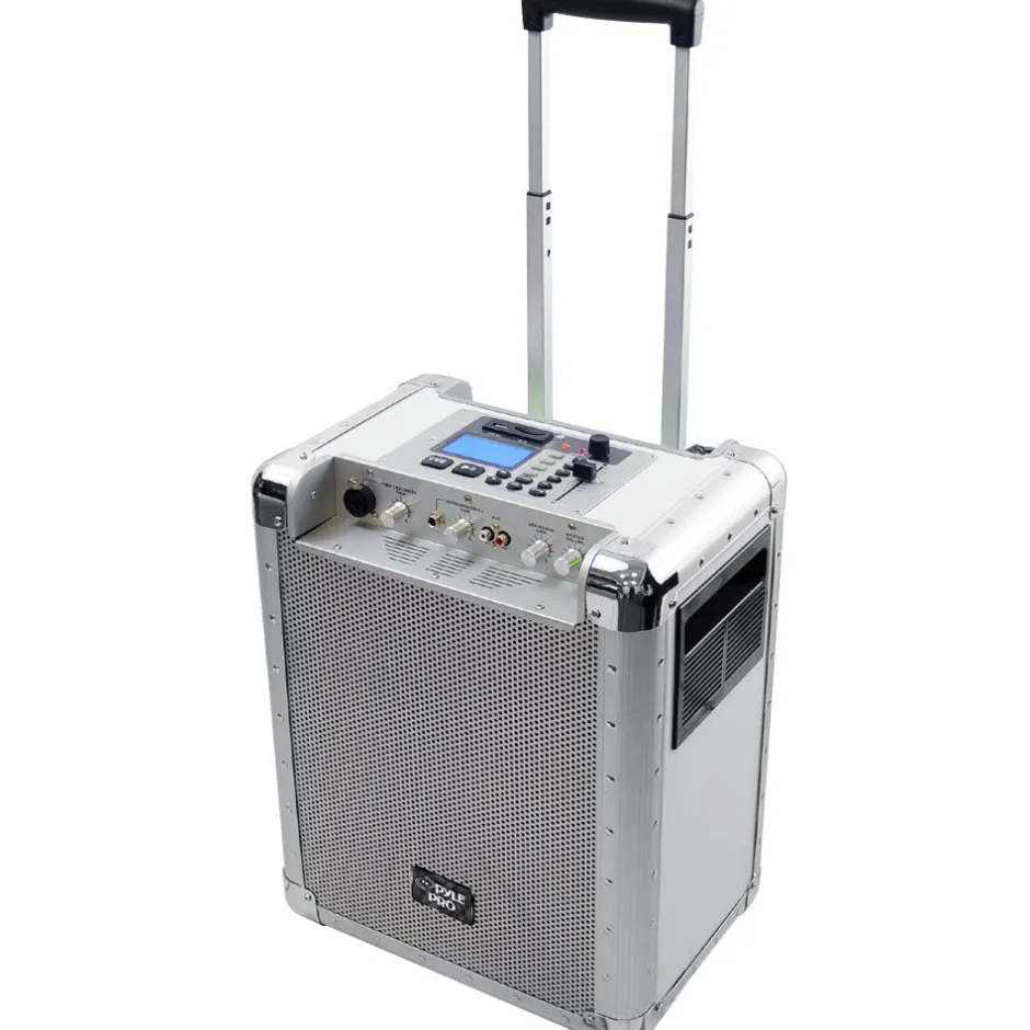 Portable 400W PA System, Rechargeable, DJ Controls, White<Pyle Hot