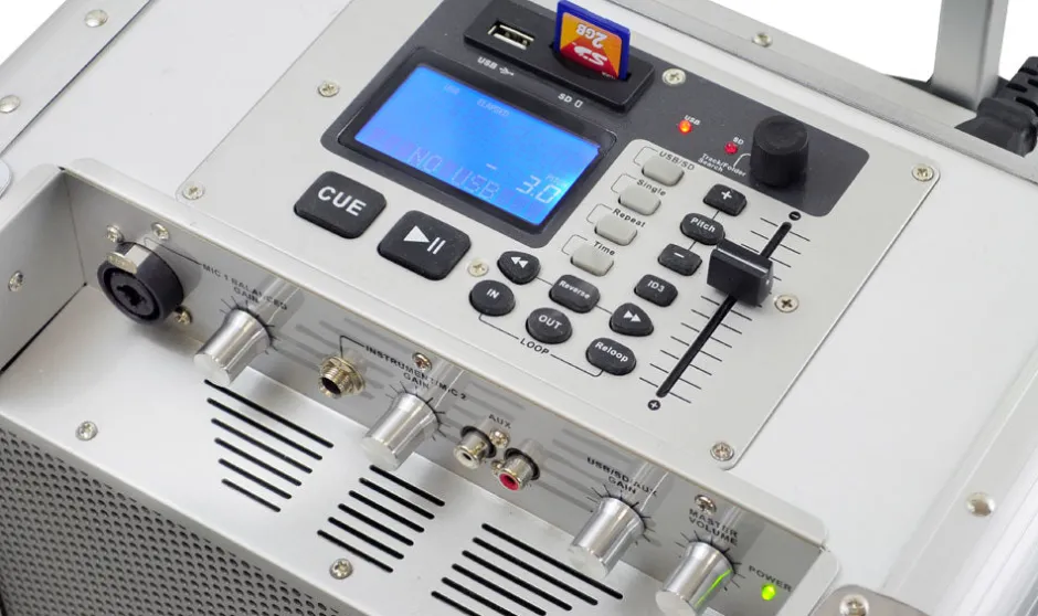 Portable 400W PA System, Rechargeable, DJ Controls, White<Pyle Hot
