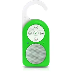 Portable Waterproof Shower Speaker, Bluetooth, Rechargeable, Green<Pyle Outlet