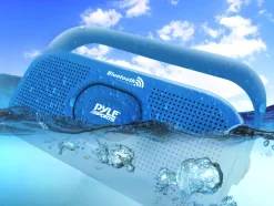 Portable Waterproof Speaker, 15hr Battery, Bluetooth, Blue<Pyle Clearance