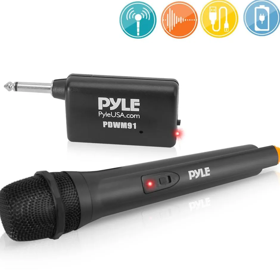 Portable Wireless Microphone System - Crisp Audio, Battery Operated<Pyle Outlet
