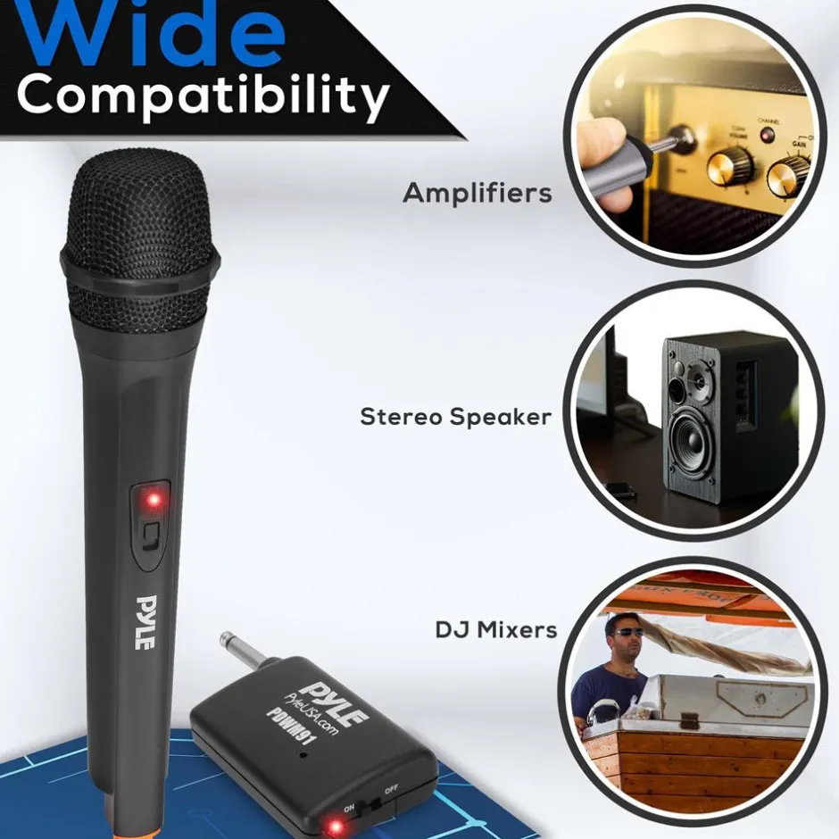Portable Wireless Microphone System - Crisp Audio, Battery Operated<Pyle Outlet