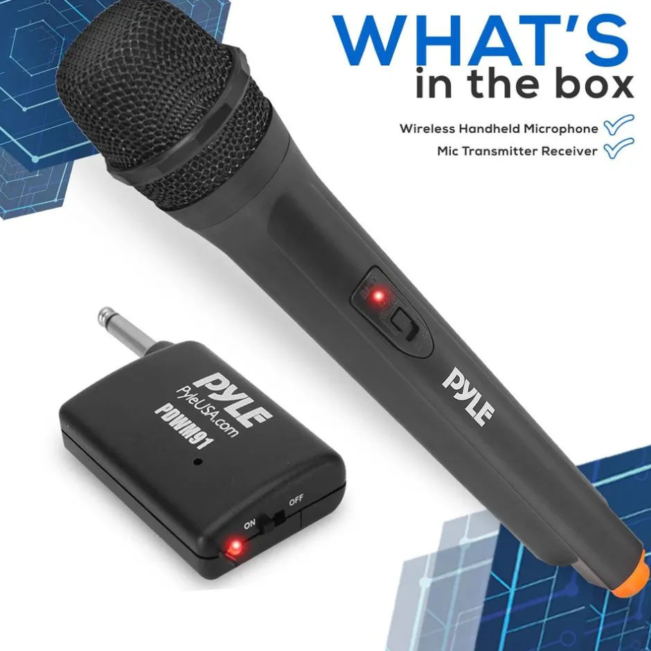 Portable Wireless Microphone System - Crisp Audio, Battery Operated<Pyle Outlet