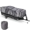 Protective Pontoon Boat Cover, Waterproof 600D Canvas, Fits 17-20ft<Pyle Clearance