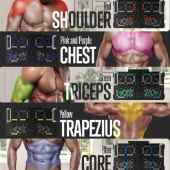 Push Up Board Home Workout Equipment Set<SQUATZ Sale