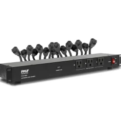 Rack Mount Power Conditioner with AC Outlets & USB<Pyle Online