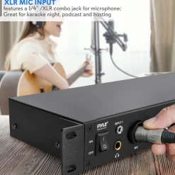 Rack Mount Pre-Amplifier - Bluetooth Streaming, Recording Mode, Metal Panel<Pyle