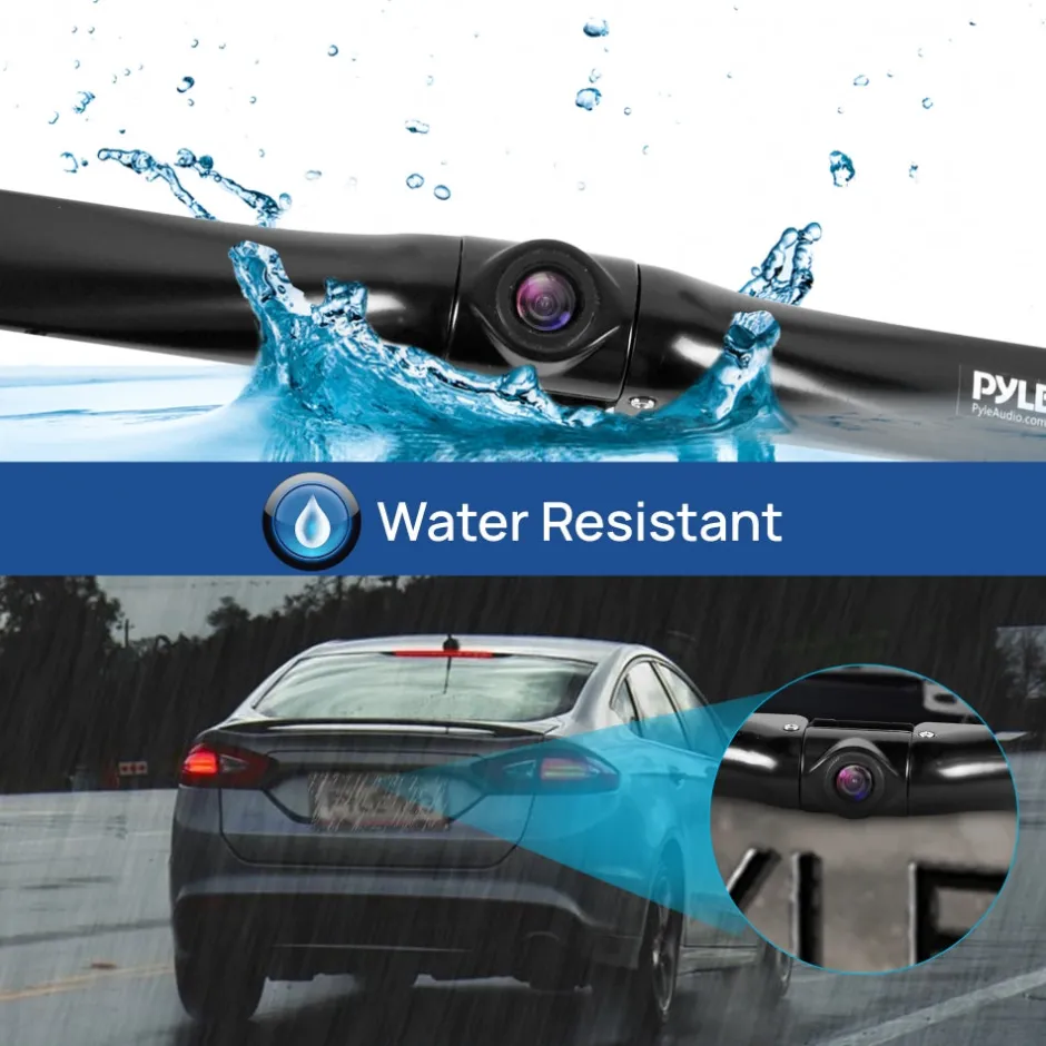 Rearview Backup Camera Kit, Night Vision, Waterproof, 4.3" Screen<Pyle Outlet