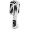 Retro Dynamic Vocal Microphone - High Clarity - Unidirectional - Silver<Pyle Sale
