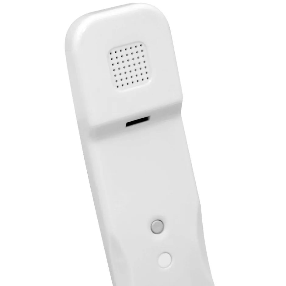Retro Handset Easy Use Noise-Reducing Soft-Touch Finish White<Pyle Sale