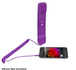 Retro Pop Handset Easy Use Noise-Reducing Soft-Touch Purple<Pyle Best