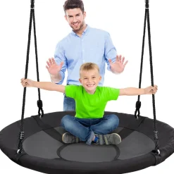 Saucer Swing 40" Relaxing Fun Waterproof 600D Polyester<SereneLife Best