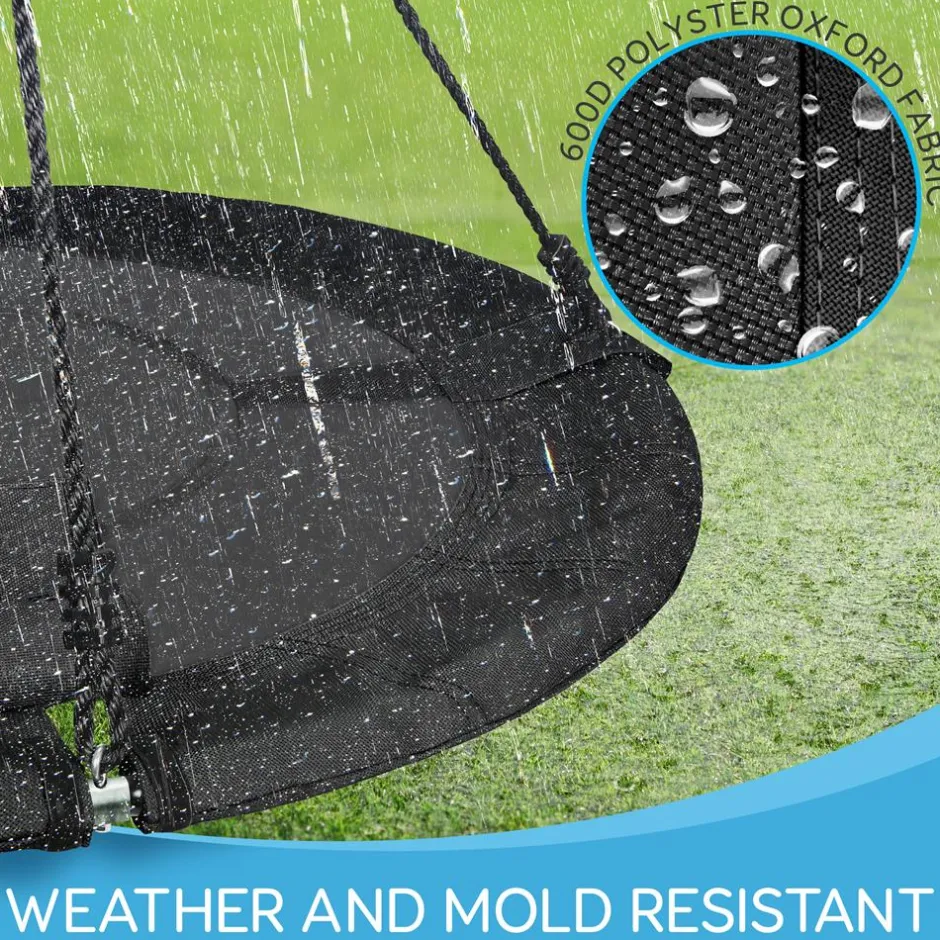 Saucer Swing 40" Relaxing Fun Waterproof 600D Polyester<SereneLife Best