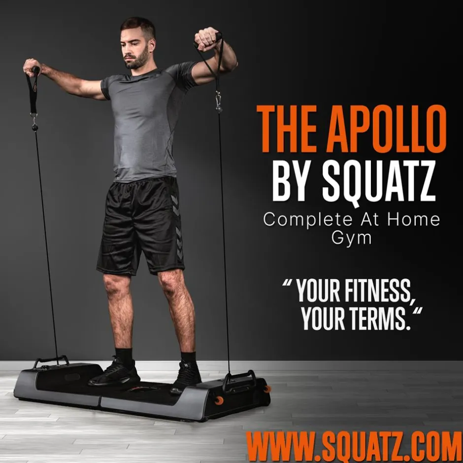 Smart Home Gym Board 265 lbs Resistance, Multifunctional Cable Machine<SQUATZ New