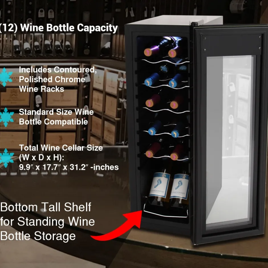 Smart Wine Cooler Refrigerator<NutriChef New