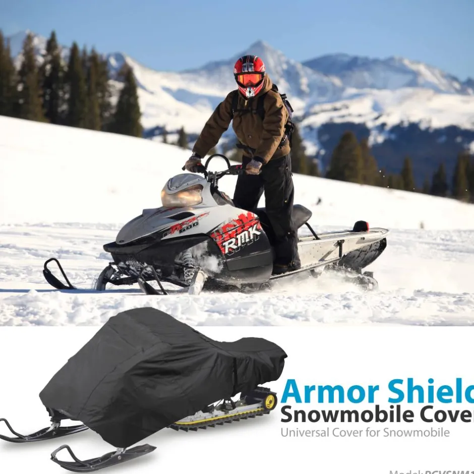 Snowmobile Cover Waterproof Marine Polyester Dual Vents 126-138"<Pyle New