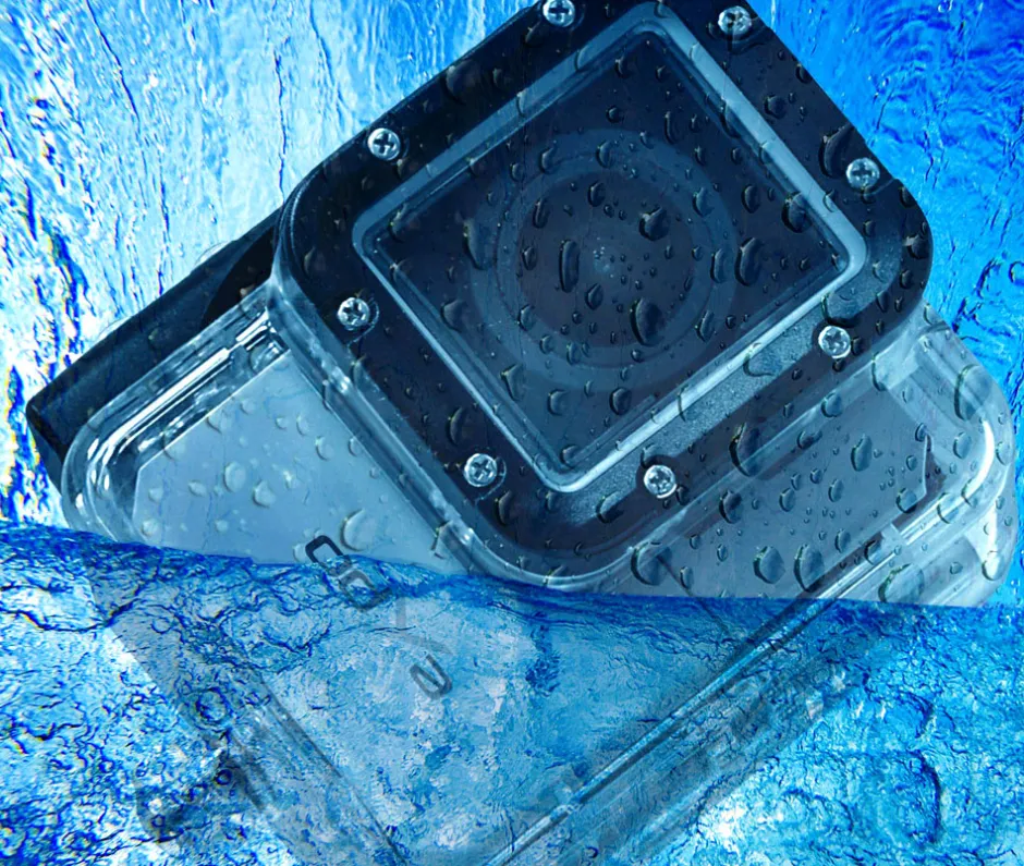 Sports Action Camera 1080p HD Video Waterproof Case Silver<Pyle