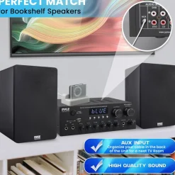 Stereo Amplifier with Bluetooth, 300W HiFi Sound, Metal Panel<Pyle Discount