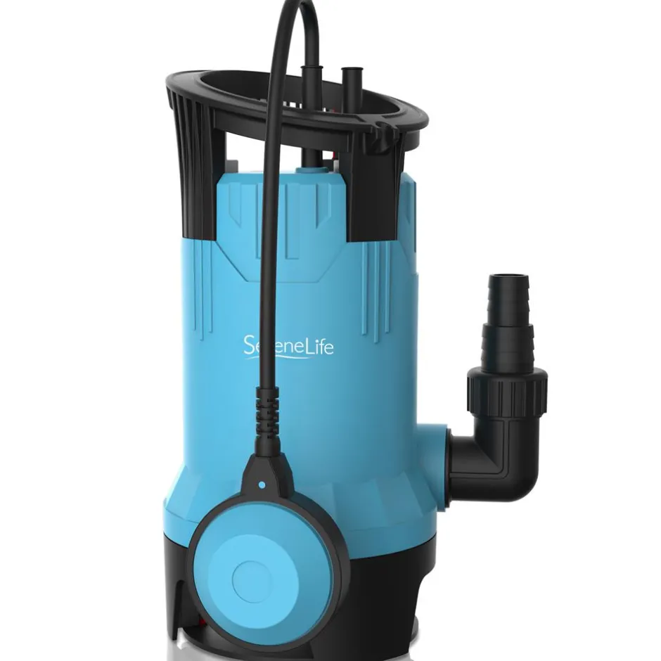 Submersible Sump Pump 3300GPH Auto Float Switch Blue Thermoplastic Body<SereneLife Discount