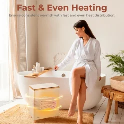 Towel Warmer with Auto Shut-Off, Holds 2 Towels, Rose Gold<SereneLife Discount