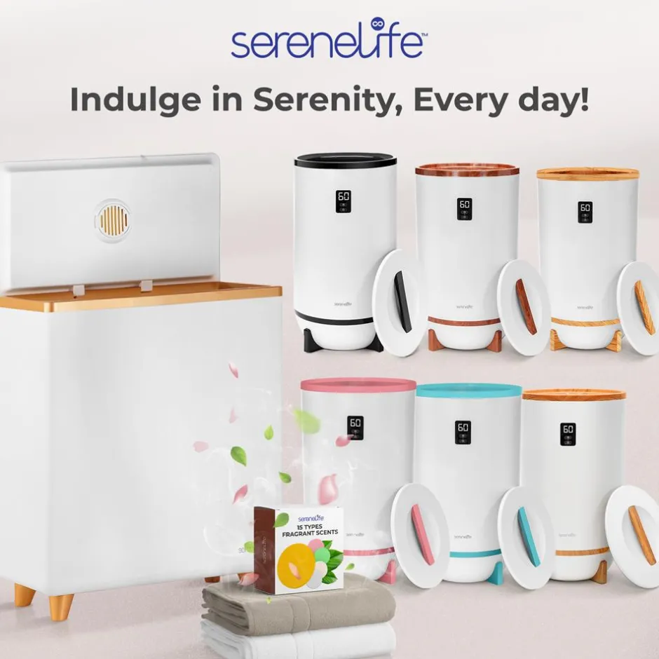 Towel Warmer with Auto Shut-Off, Holds 2 Towels, Rose Gold<SereneLife Discount