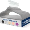 Velvet Hangers 20-Pack, Non-Slip, Space-Saving, 360¬∞ Swivel Hook, Gray<SereneLife Best