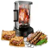 Vertical Rotisserie Oven, Energy Efficient, 1500W, Tempered Glass Door<NutriChef Hot