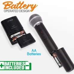 Vhf 2-Ch. Wireless Microphone System Kit<Pyle Best