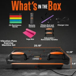 Vibration Plate for Pain Relief, 5 Vibration Settings, Includes Bands<SQUATZ Hot