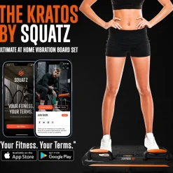 Vibration Plate for Pain Relief, 5 Vibration Settings, Includes Bands<SQUATZ Hot